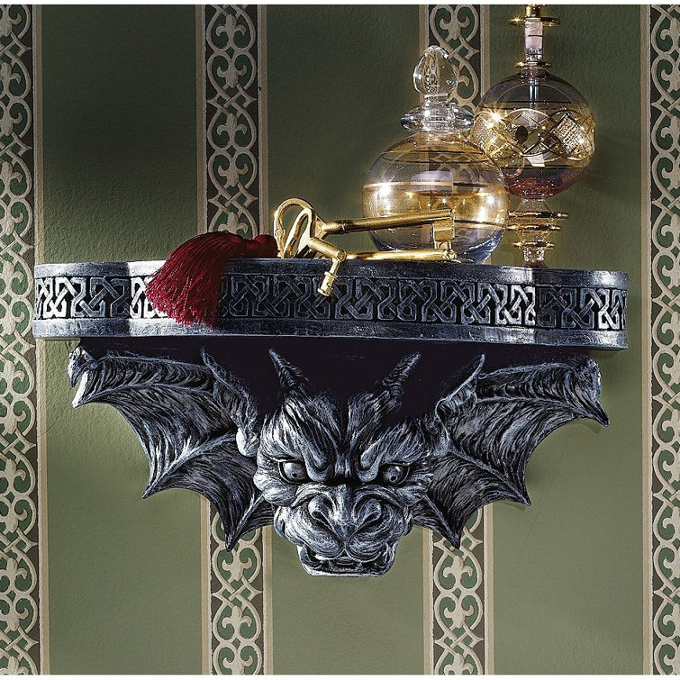 Design Toscano The Gargoyle's Perch Sculptural Wall Shelf & Reviews